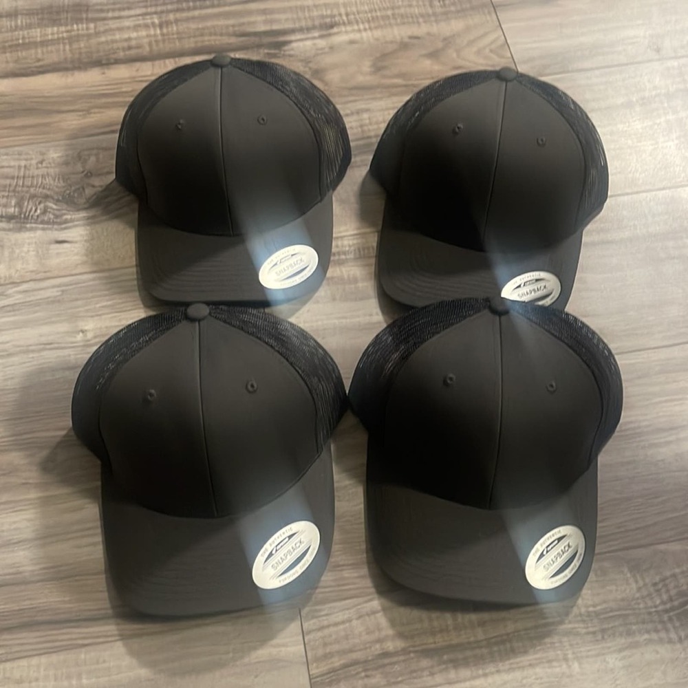 4 pack Yupoong Men's YP Classics Retro Trucker Hats new!